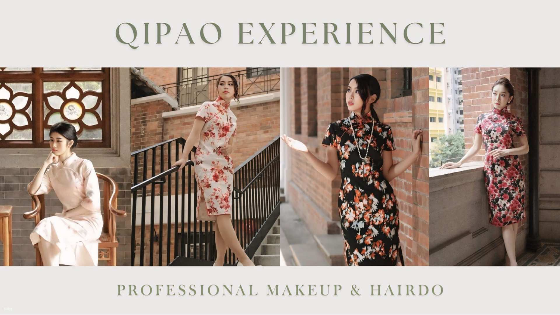 [Hong Kong Specialty Experience] Hong Kong Feeling Experience Cheongsam Makeup and Hair Service｜Professional Makeup and Hairstyling + 1 Hour Outdoor Follow-Up + Complimentary Cheongsam - Photo 1 of 3